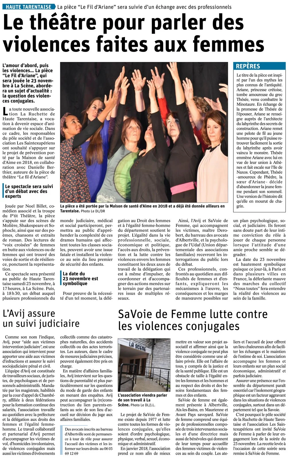 Le théâtre pour parler de la violence faite aux femmes