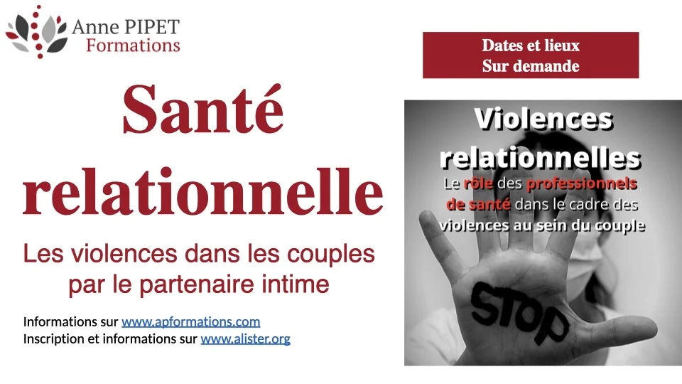 Formation Santé relationnelle sur les violences dans les couples par le partenaire intime