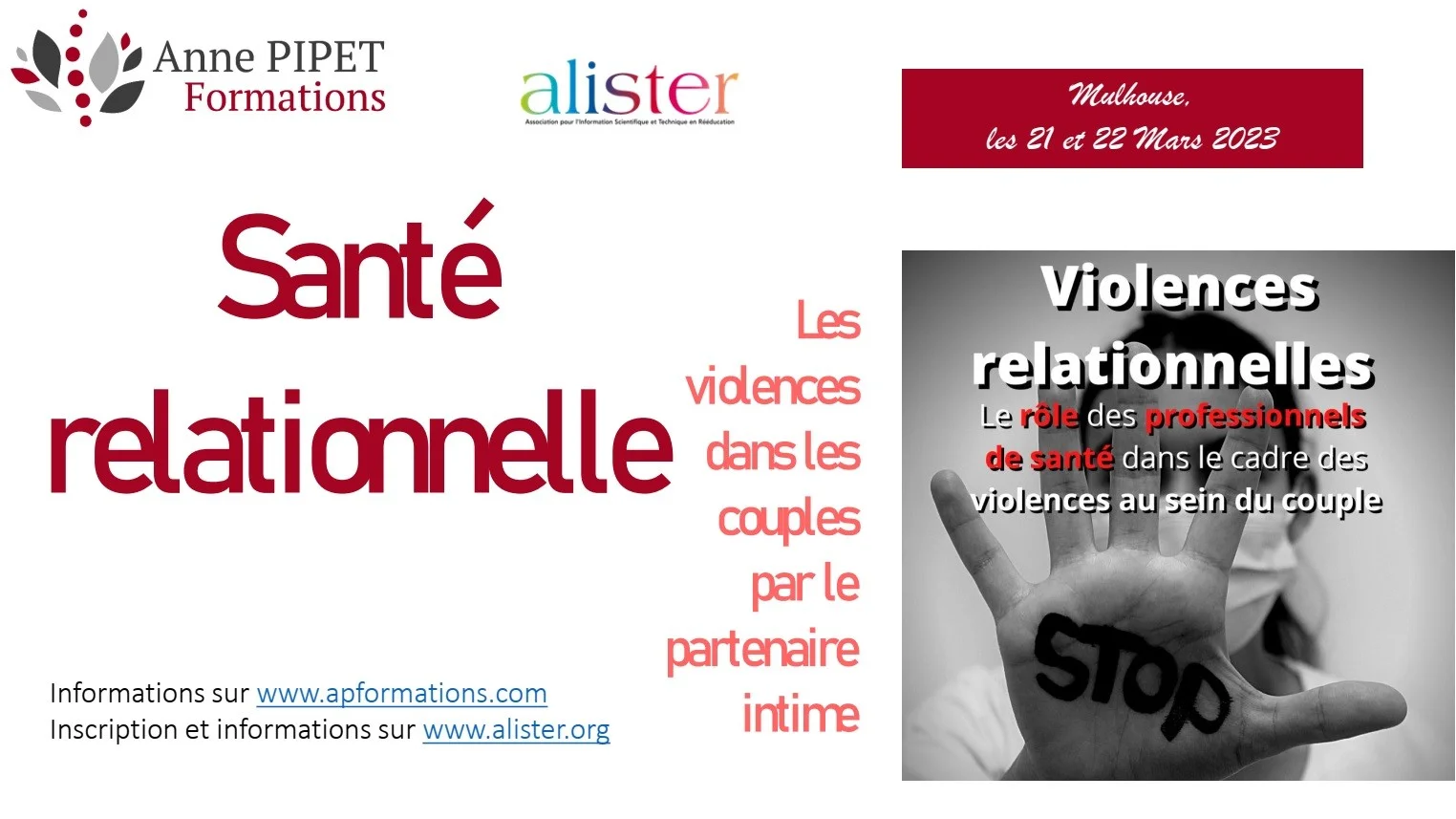 Formation sante relationnelle violence couple partenaire conjugal role professionnel medical social