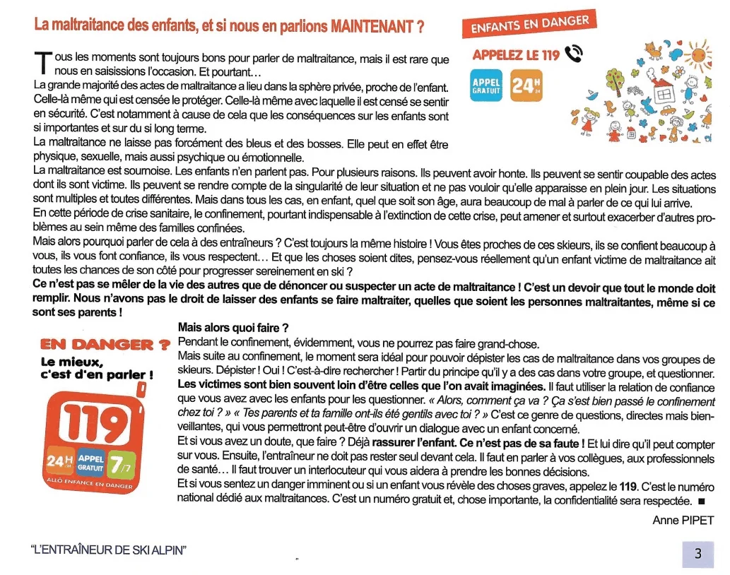 La maltraitance des enfants, et si nous en parlions MAINTENANT ?